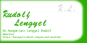 rudolf lengyel business card